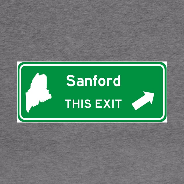 Sanford, Maine Highway Exit Sign by Starbase79